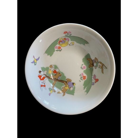 VINTAGE childrens ceramic dish set Japan - Picture 6 of 9
